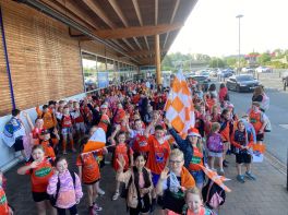 Orange Walk to School Day for Ulster Final