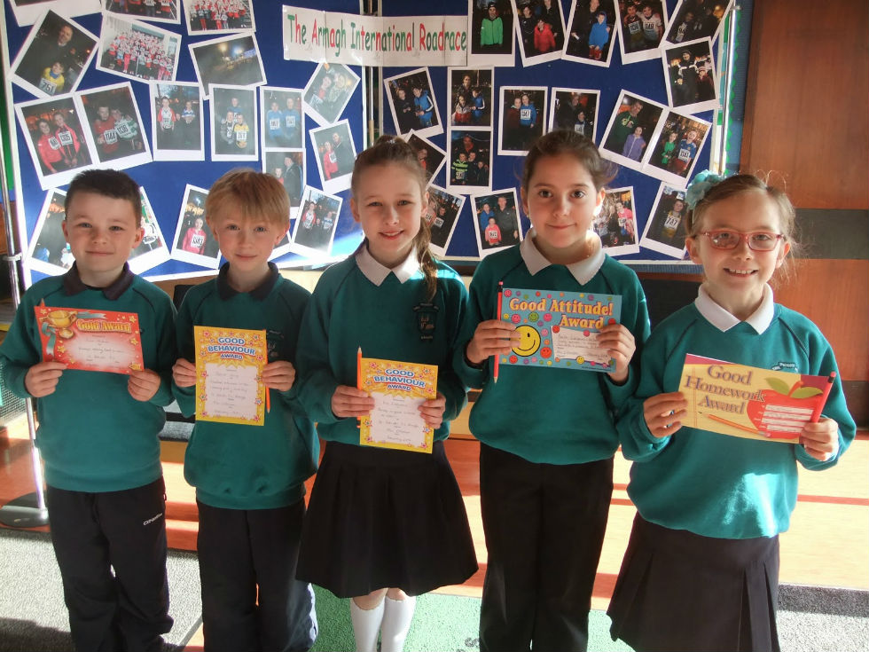 P5, P6 and P7 February Awards
