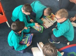 P4 visit Armagh Library